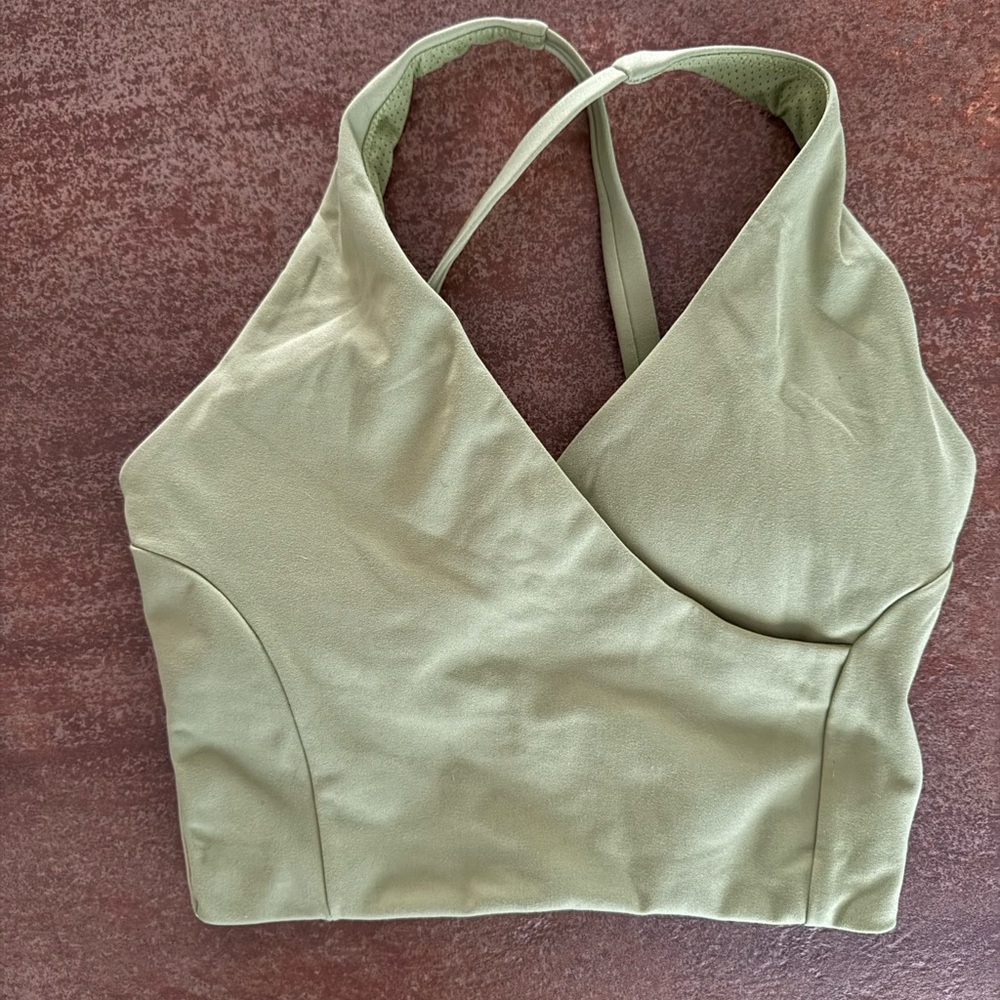 CSB Crop Shop Boutique Olive Sports Bra
